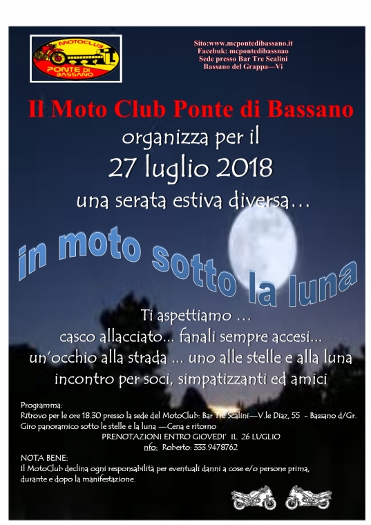 In moto sotto la luna 2018