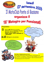 16°  Edizione Moto Pensionati 2026